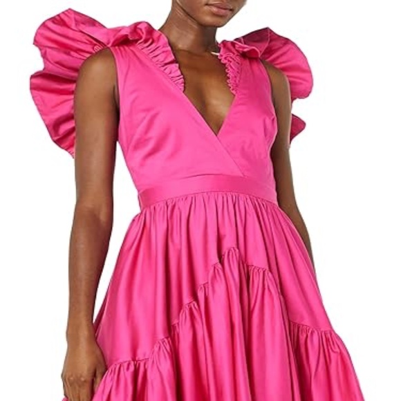 NEW- Ruffle Dress with Flounce (Pink) - Featured on Making The Cut TV Show - Picture 4 of 5